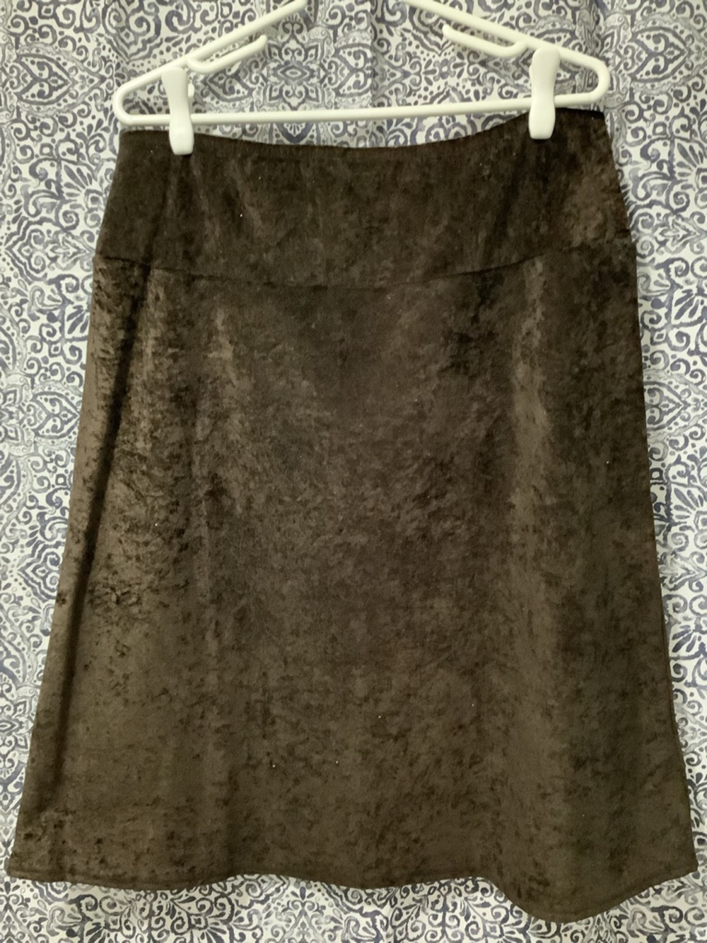 Weekenders Dark Brown A-Line, Knee Length Skirt